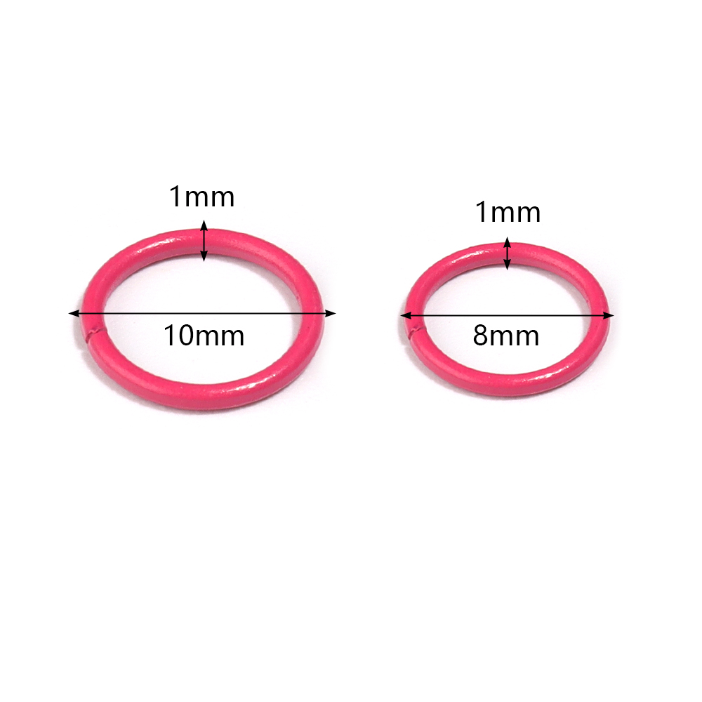 Jewelry Making Closed Jump Rings - 50pcs 8/10mm Iron Split Ring Open