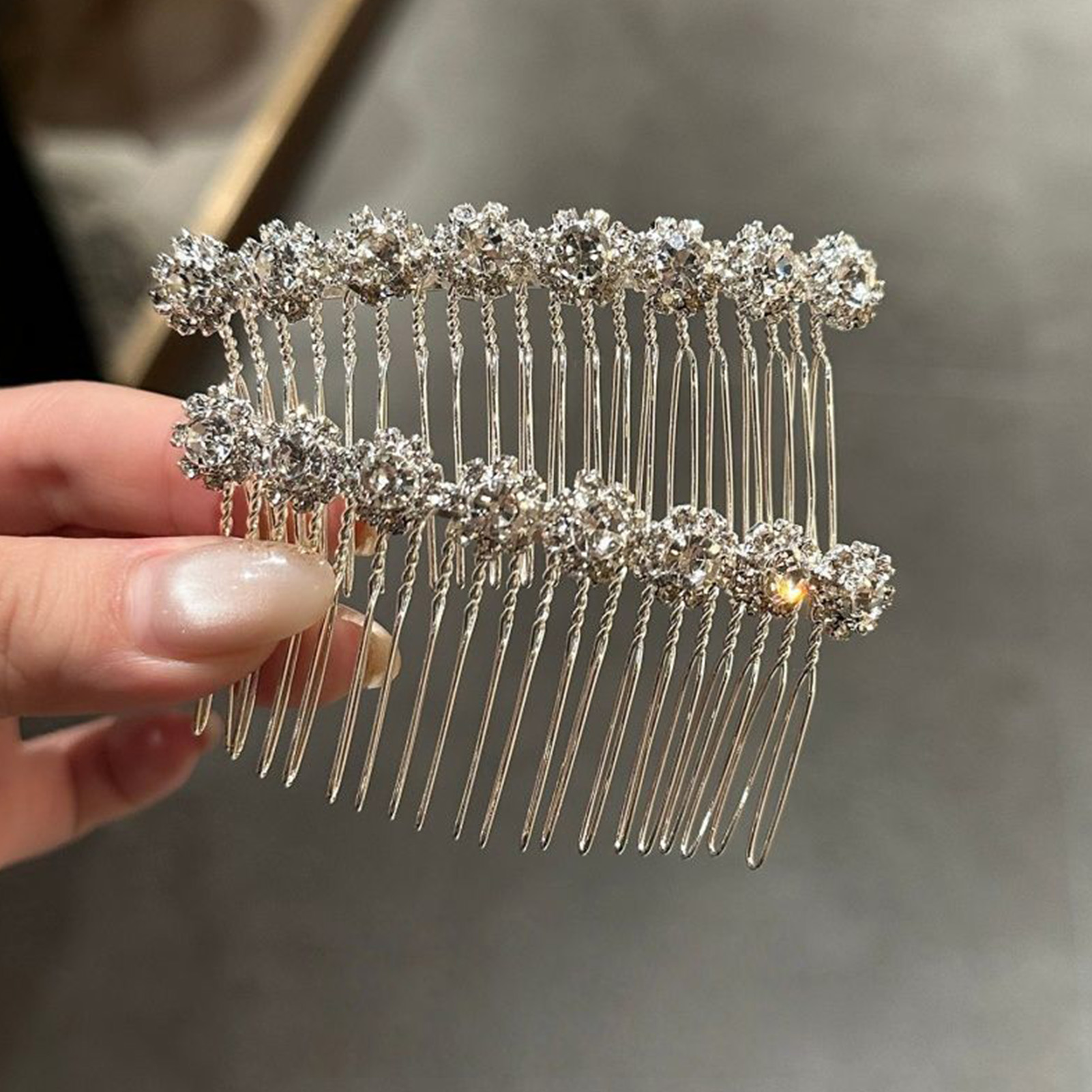 Jewelry Making Adults - Minimalist Rhinestone Flower Hair Combs for