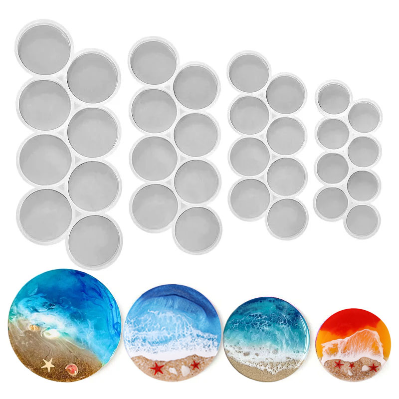 Resin Mold Jewelry - 1.25-2 inch Circle Grip Round Silicone