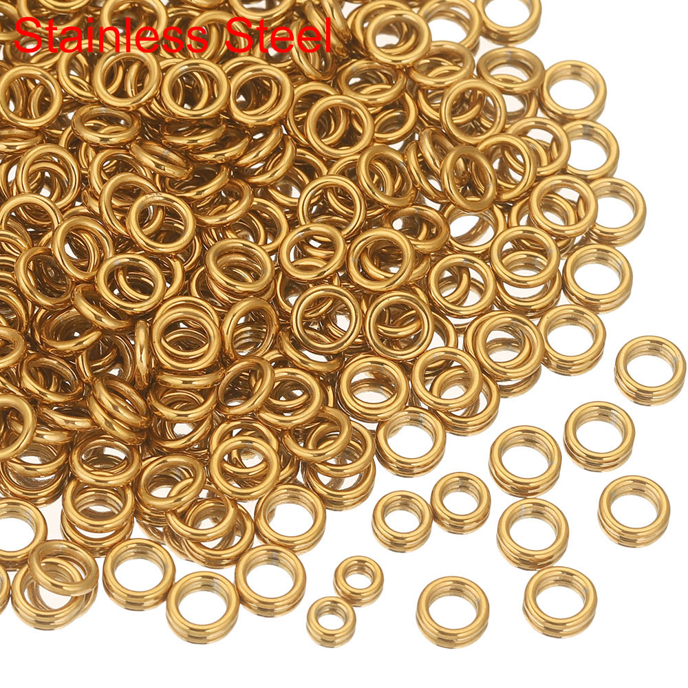 Jewelry Making Closed Jump Rings - 50pcs Stainless Steel Closed Jump Rings