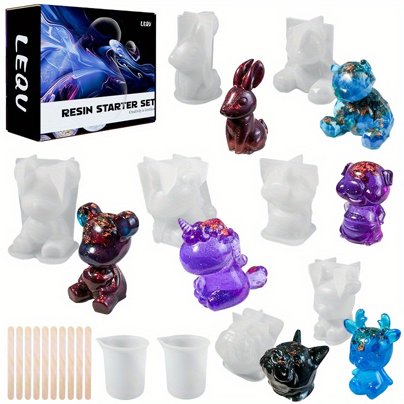 Resin Mold Jewelry - 19pcs Resin-Made Mold Set, Suitable for