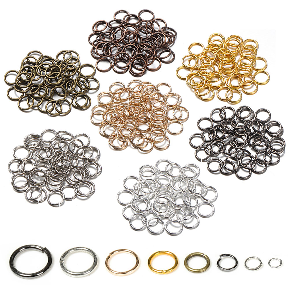 Jewelry Making Closed Jump Rings - 200pcs 3/4/5/6/7/8/10/12mm Metal DIY Jewelry Findings