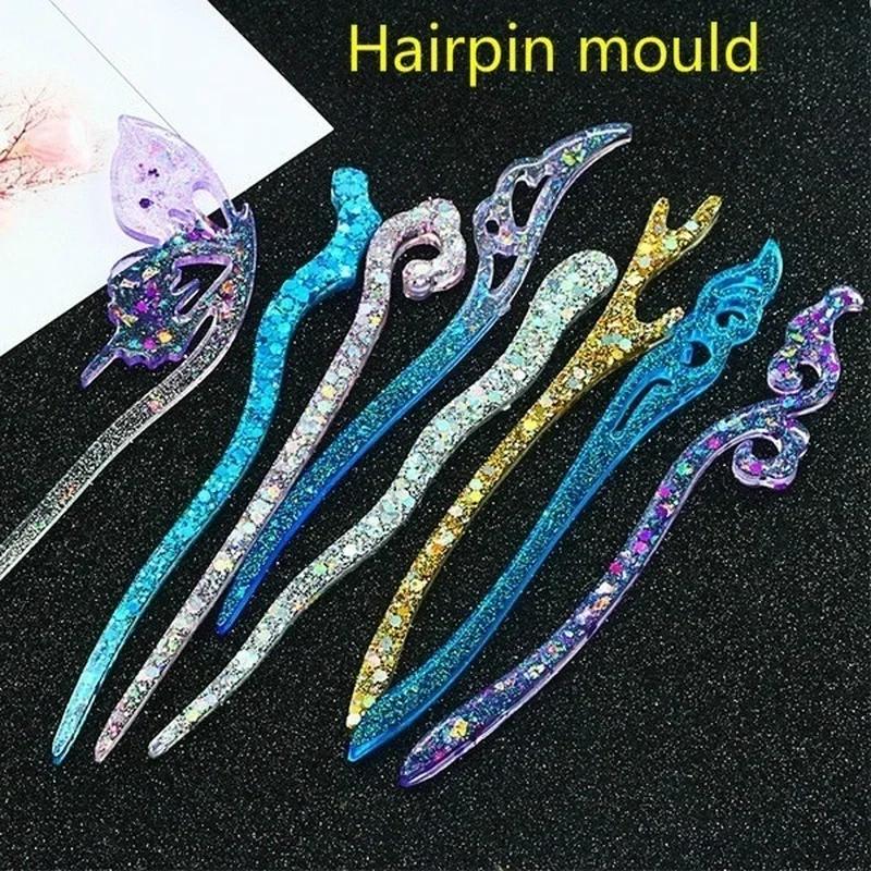 Resin Mold Jewelry - New Transparent Hairpin Silicone Special Mould