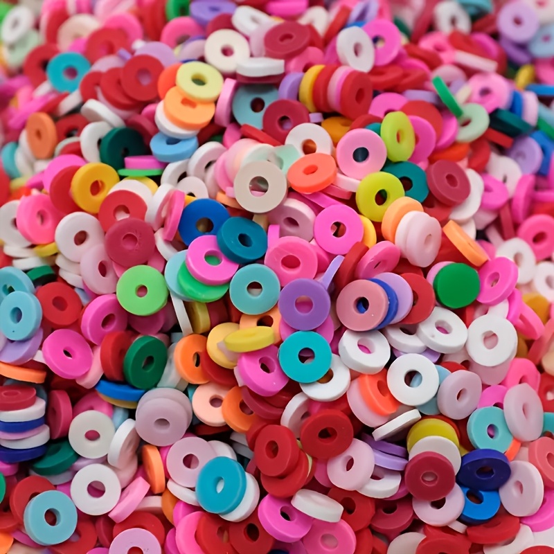Jewelry Making In Clay - 1000pcs，6mm（0.236in）， Mixed color polymer clay beads