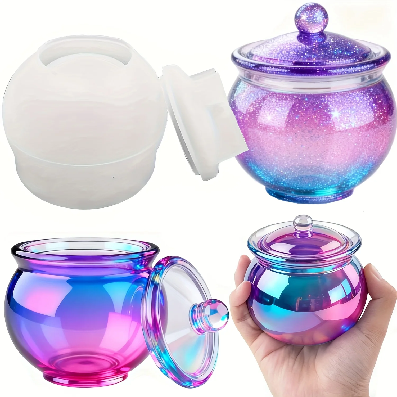 Resin Mold Jewelry - 1 set of round resin can