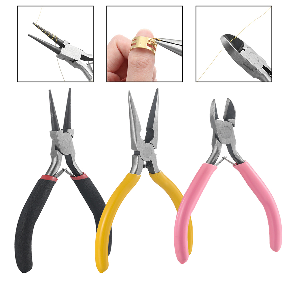 Jewelry Making Pliers - 3pcs/Set 3 Styles Jewelry Pliers Tools