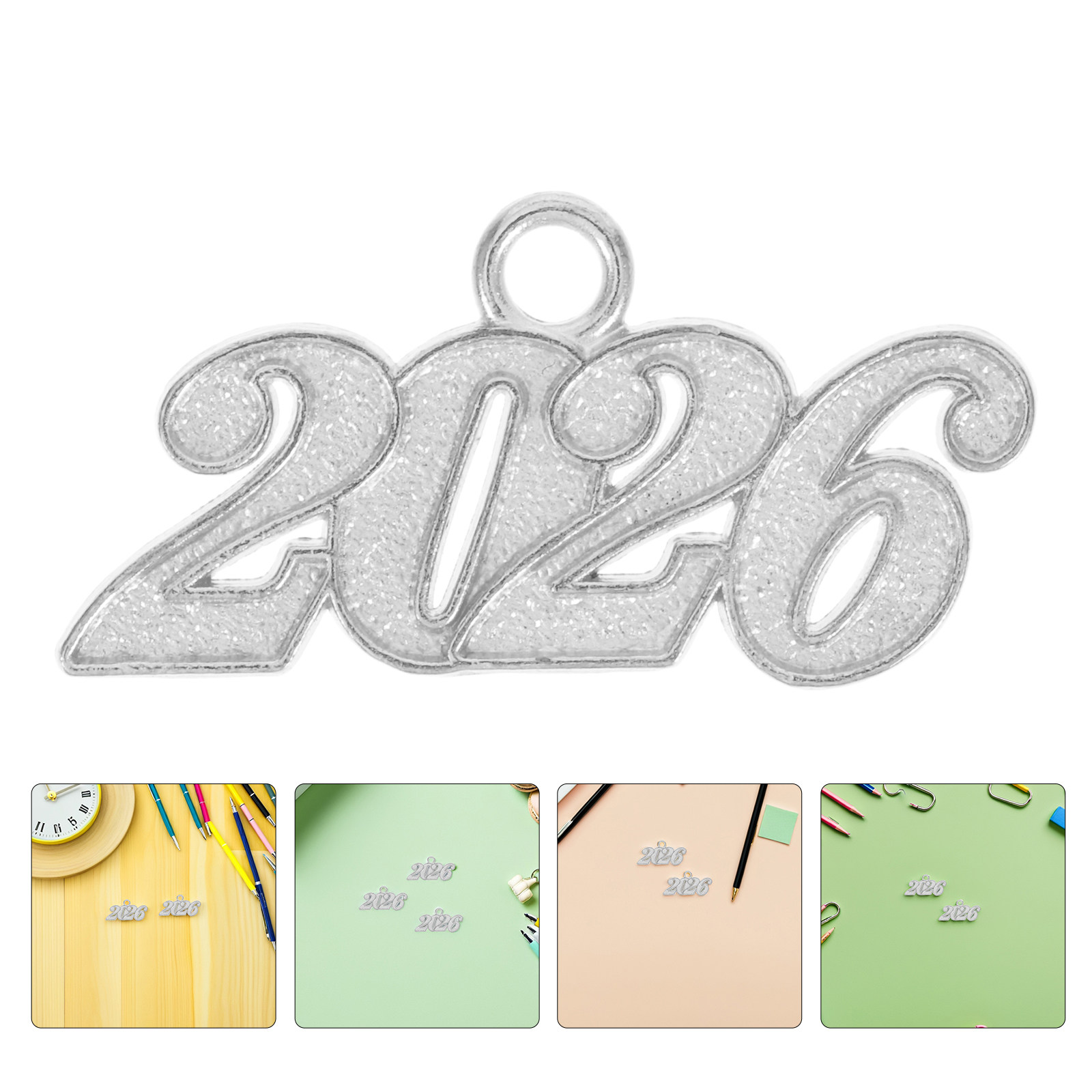 Jewelry Making Classes - 50Pcs 2026 Graduation Tassel Charms Silver