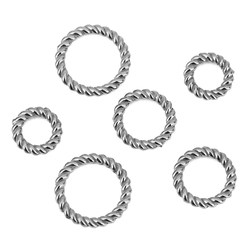 10pcs PVD Never Fade Stainless - Jewelry Making Closed Jump Rings recension och pris