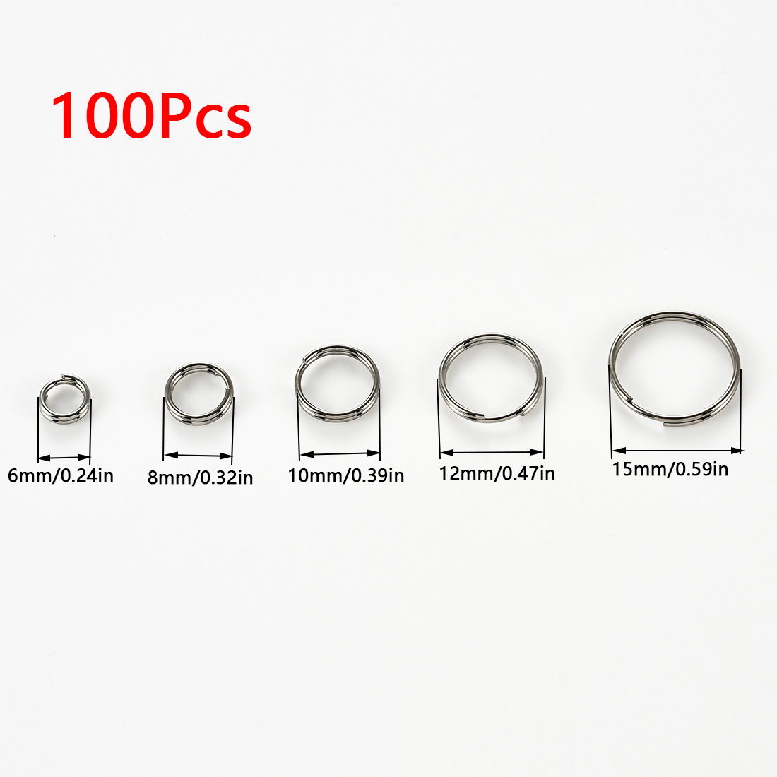 100Pcs Stainless Steel Mini Do - Jewelry Making Closed Jump Rings recension och pris