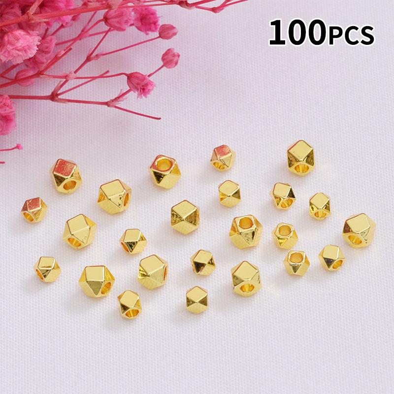 100PCS Faceted Spacer Beads Go - Jewelry Making Classes recension och pris