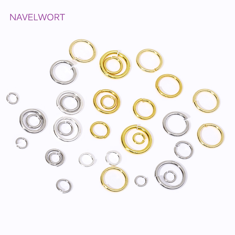 14K/18K Gold Plated Split Ring - Jewelry Making Closed Jump Rings recension och pris