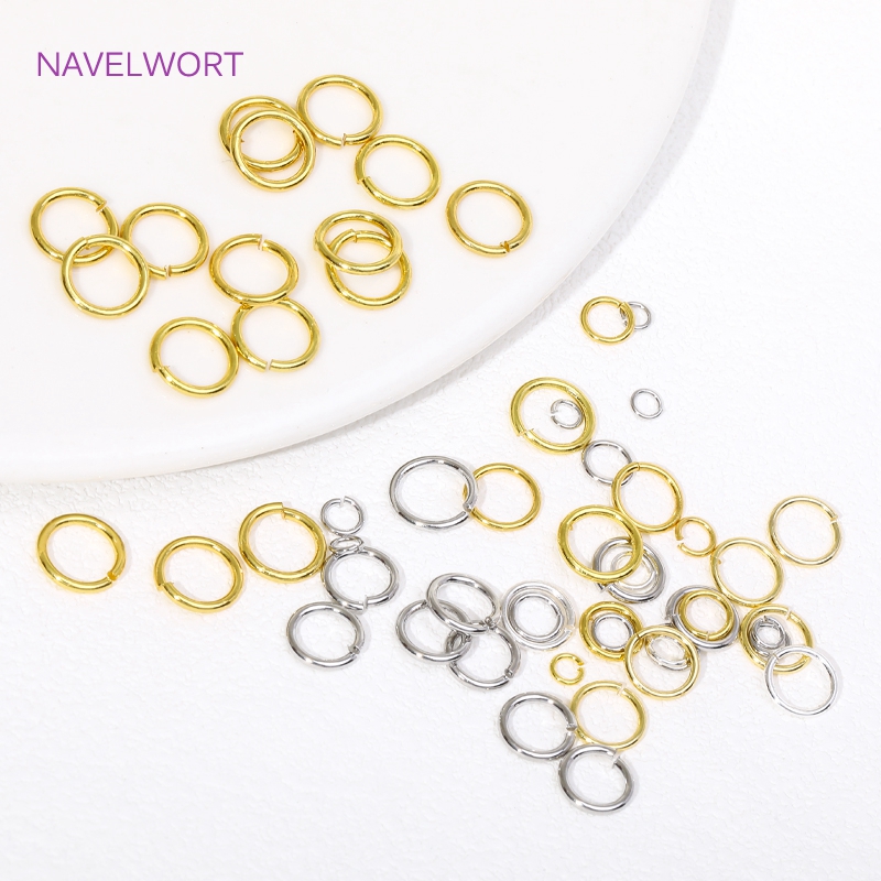 14K/18K Gold Plated Split Ring - Jewelry Making Closed Jump Rings recension och pris