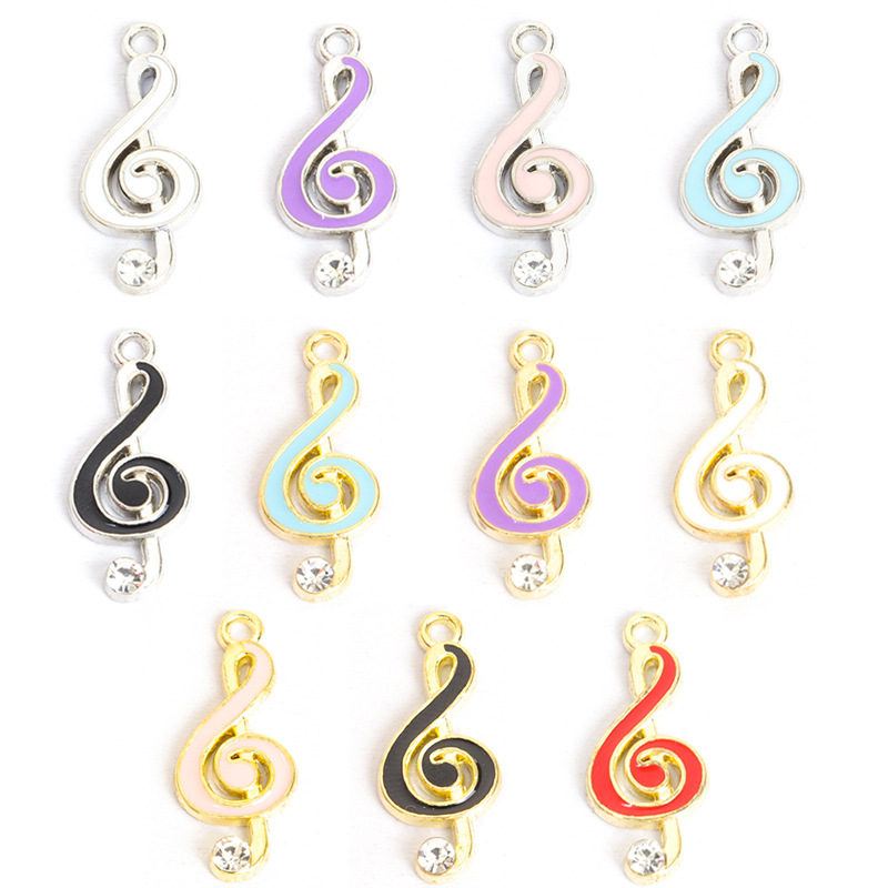 100PC/lot music note Pendant C - Jewelry Making Notes recension och pris