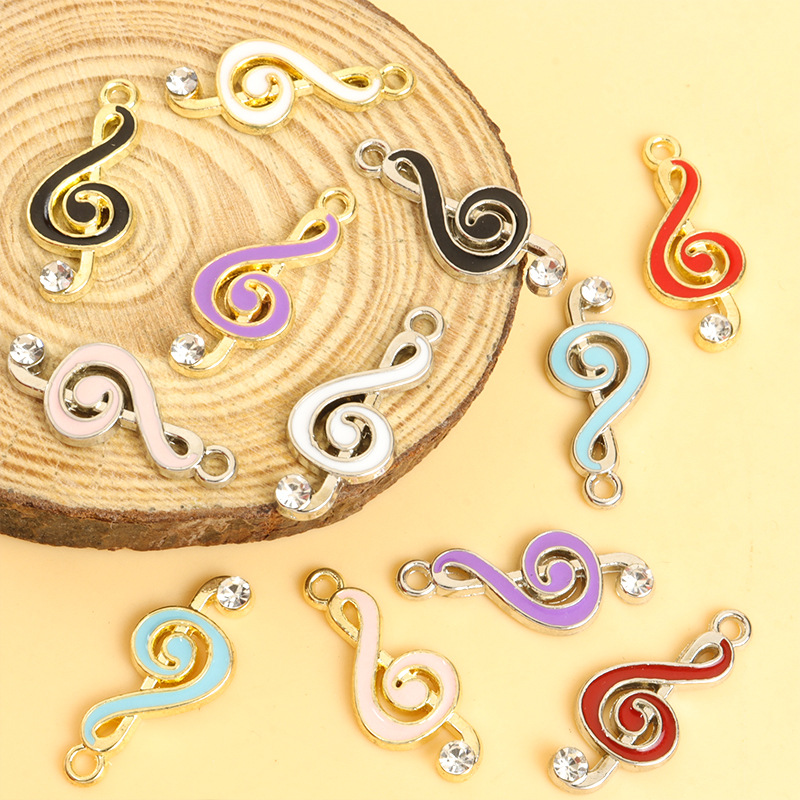 100PC/lot music note Pendant C - Jewelry Making Notes recension och pris