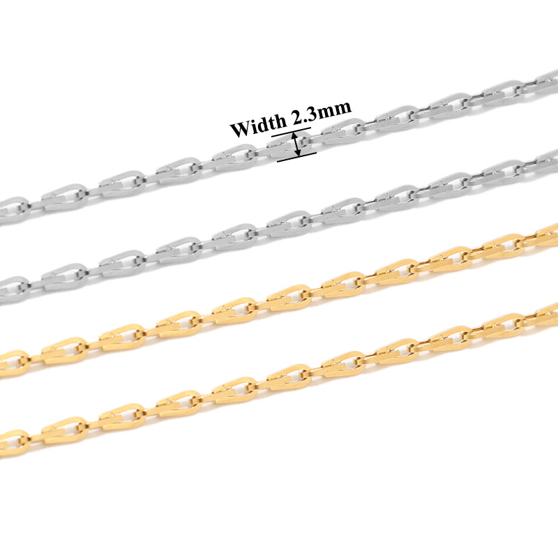 1 Meter Stainless Steel Rolo C - Jewelry Making Paris recension och pris