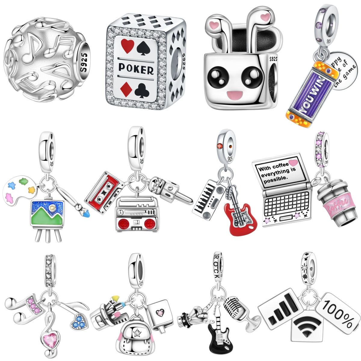 MISEFF S925 Sterling Silver C - Jewelry Making Notes recension och pris
