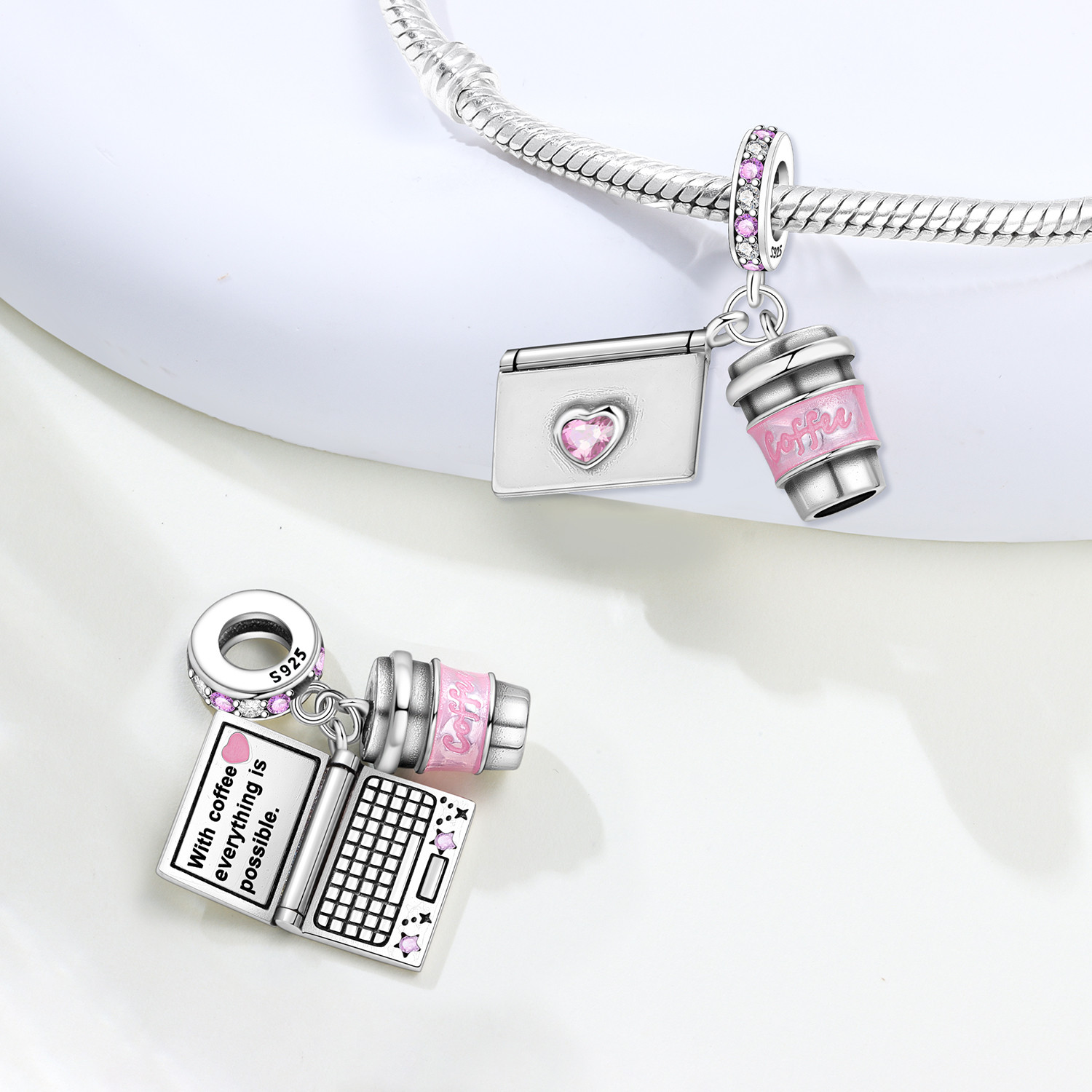 MISEFF S925 Sterling Silver C - Jewelry Making Notes recension och pris