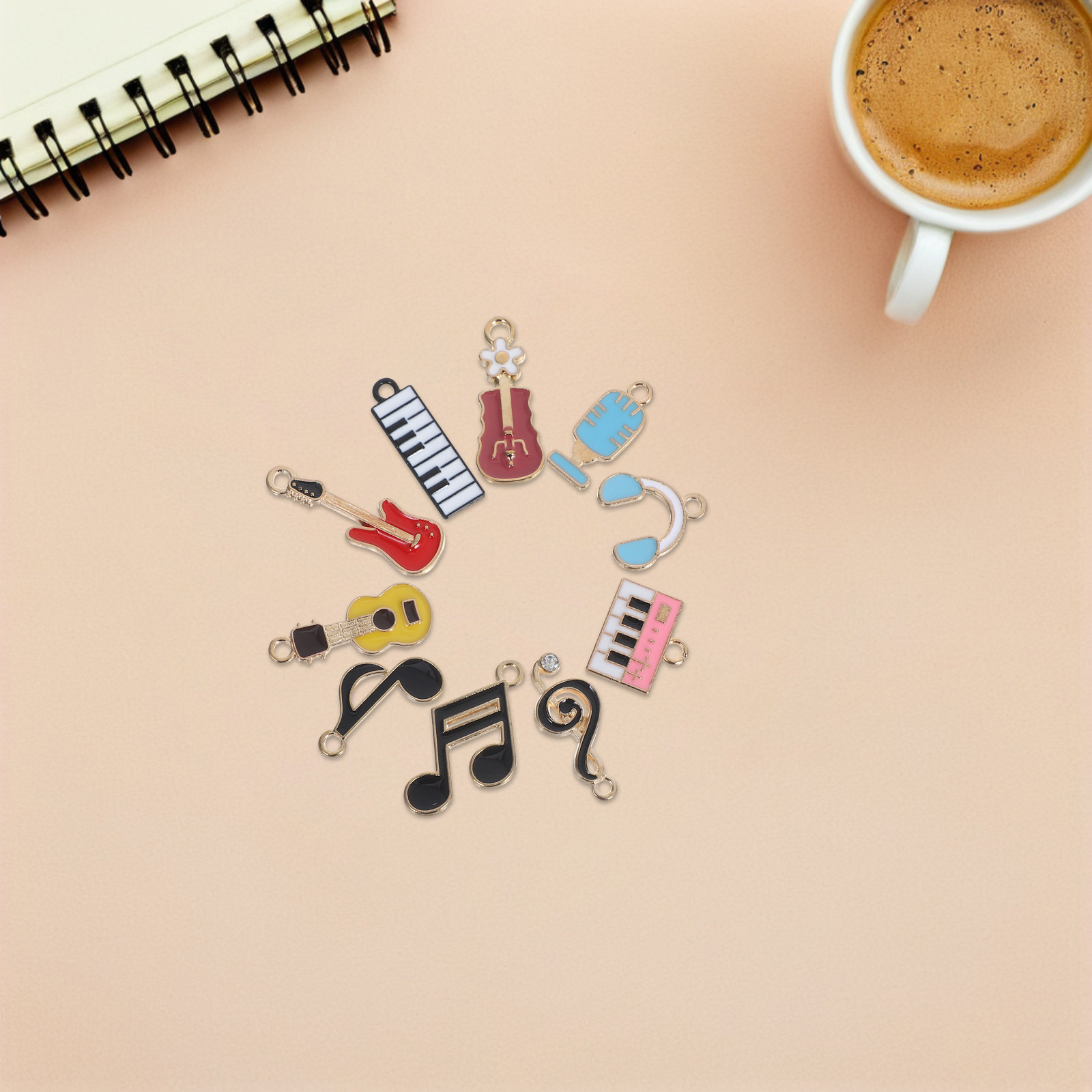 20Pcs Music Note Pendants Enam - Jewelry Making Notes recension och pris