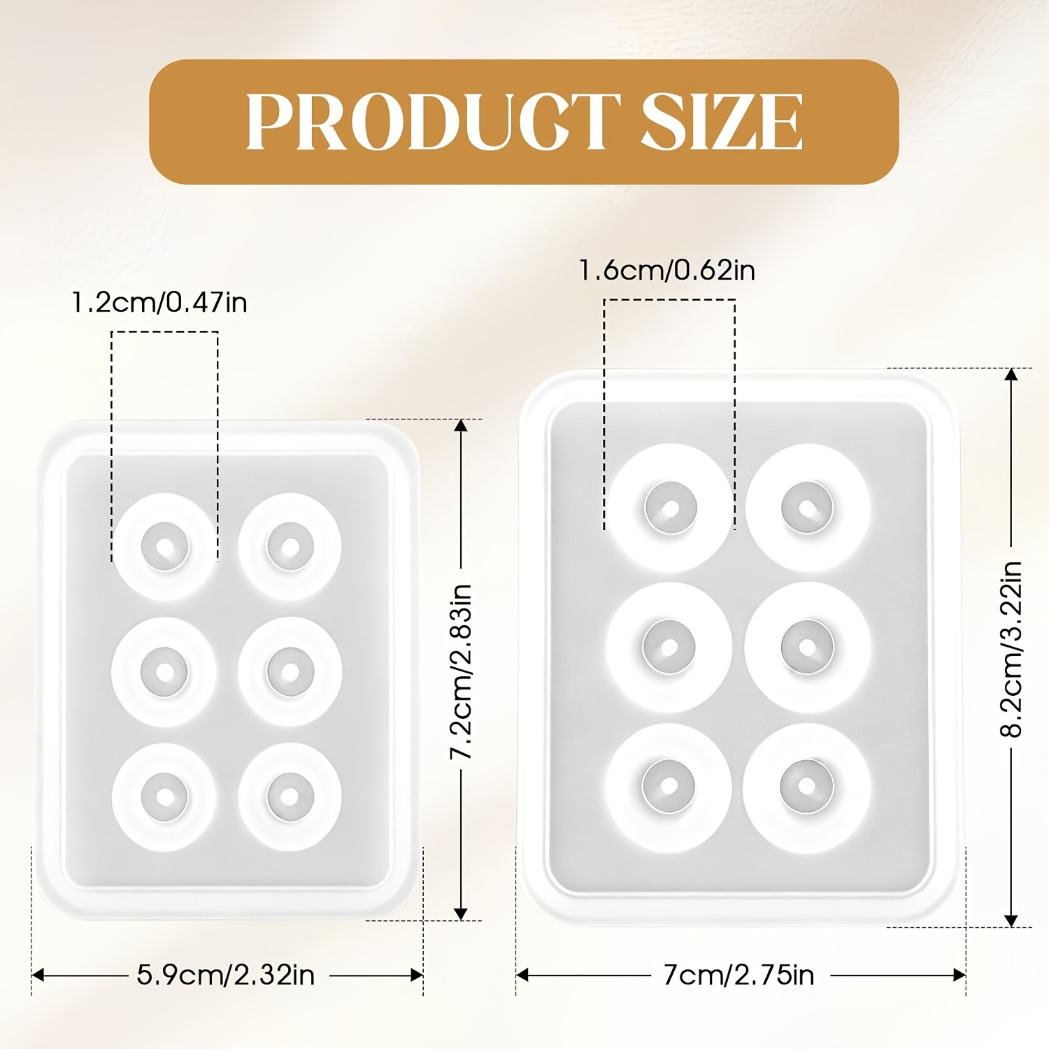 Two Perforated Spherical Silic - Resin Mold Jewelry recension och pris