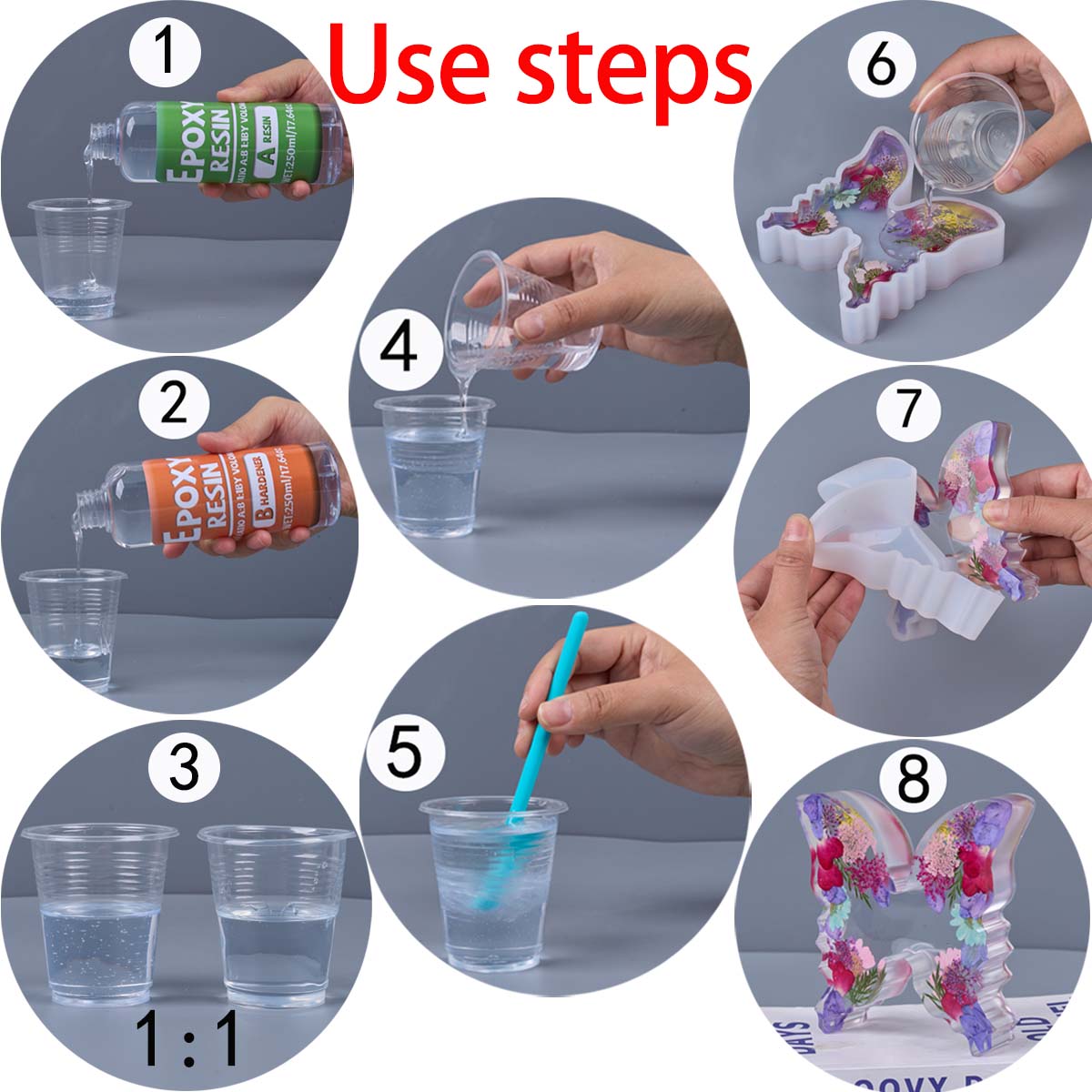 1:1 Ratio Epoxy Resin Kit Anti - Resin Mold Jewelry recension och pris