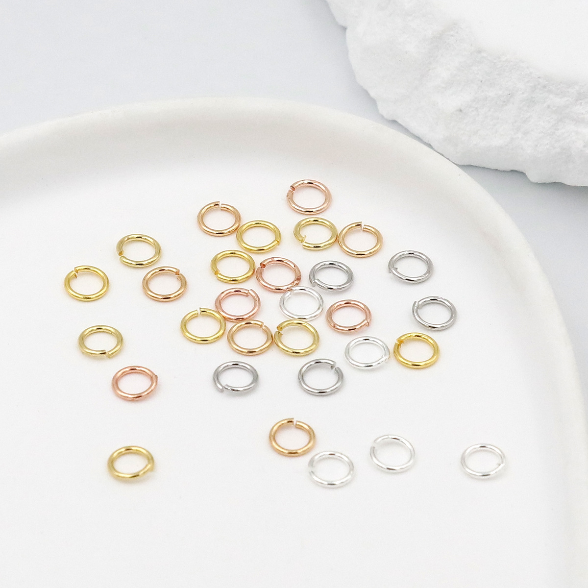 A Pack 925 Silver Open Jump Ri - Jewelry Making Closed Jump Rings recension och pris