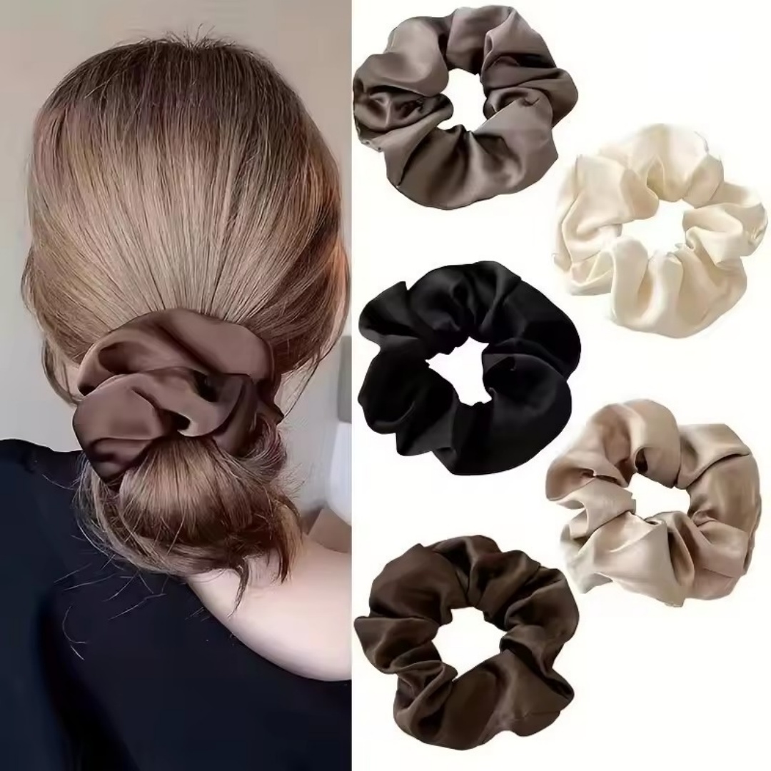 5PCS Satin Hair Scrunchie Exqu - Jewelry Making Adults recension och pris