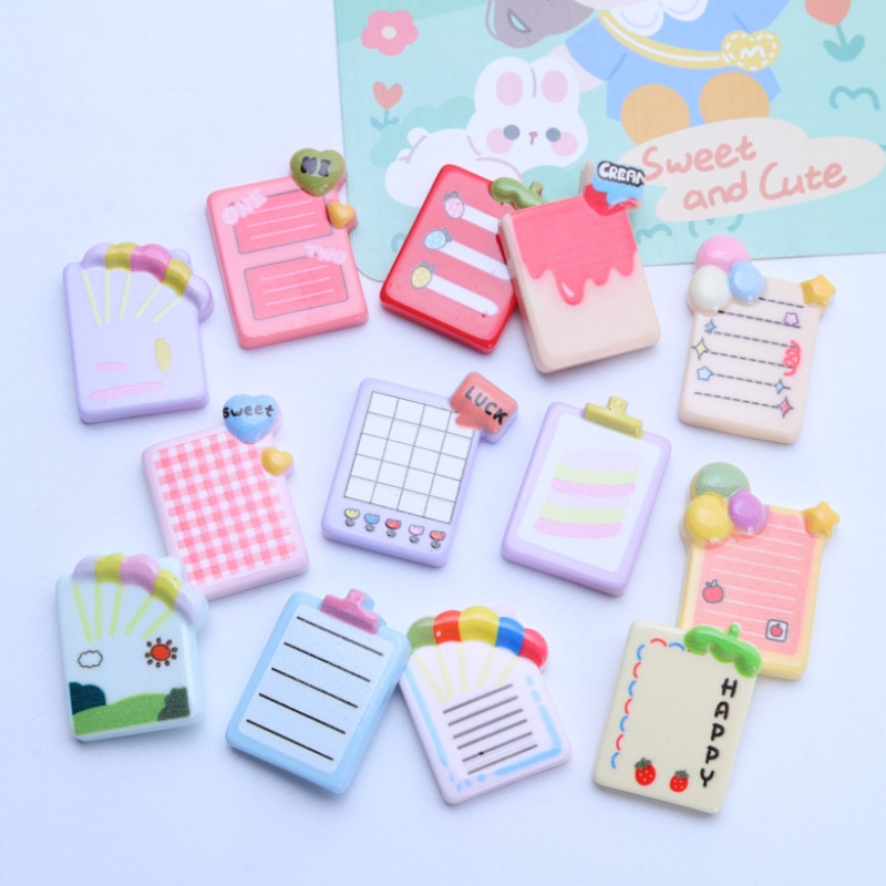 10pcs Cute Stationery Resin No - Jewelry Making Notes recension och pris