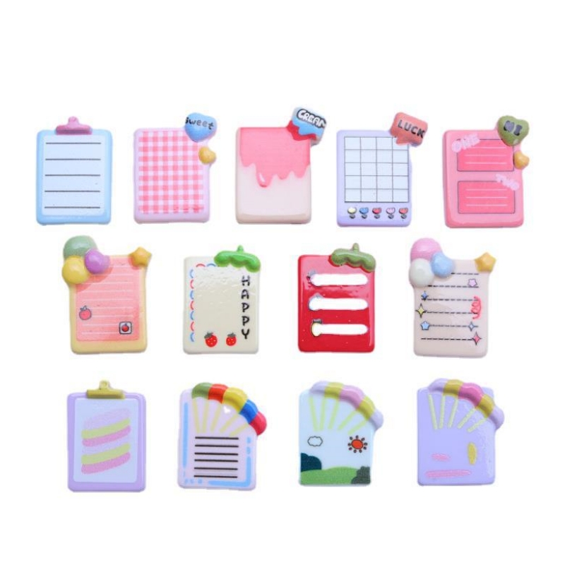 10pcs Cute Stationery Resin No - Jewelry Making Notes recension och pris
