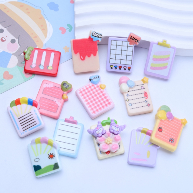 10pcs Cute Stationery Resin No - Jewelry Making Notes recension och pris