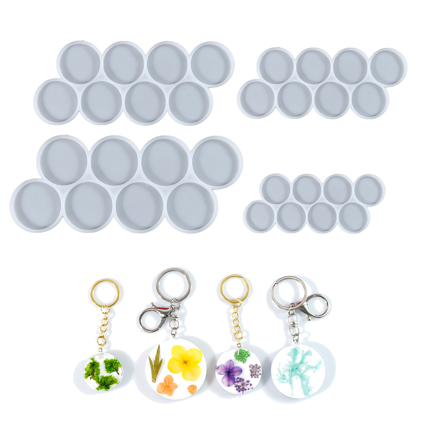 1.25-2 inch Circle Grip Round  - Resin Mold Jewelry recension och pris