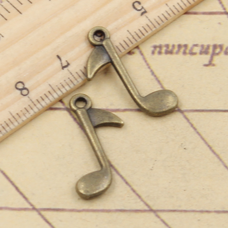 20pcs Charms Musical Note 23x1 - Jewelry Making Notes recension och pris