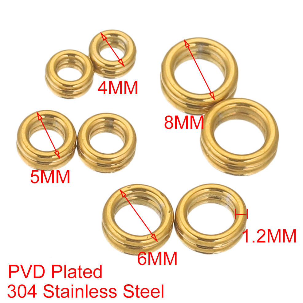 50pcs Stainless Steel Closed J - Jewelry Making Closed Jump Rings recension och pris