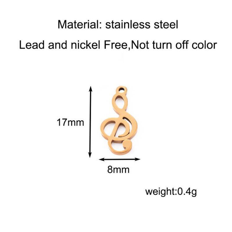10pcs Charms Musical Note Stai - Jewelry Making Notes recension och pris