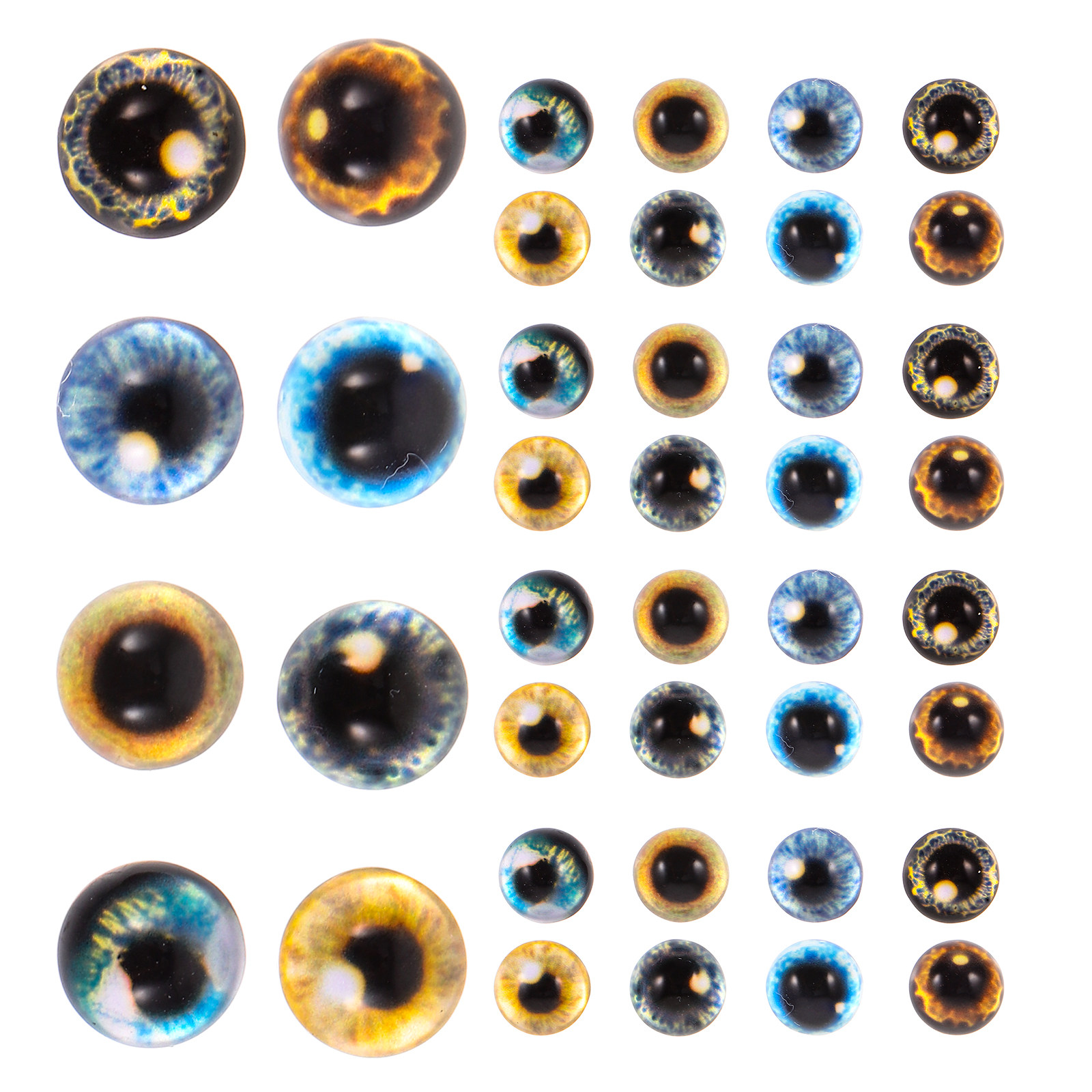40Pcs Vibrant Lifelike Glass E - Jewelry Making Classes recension och pris