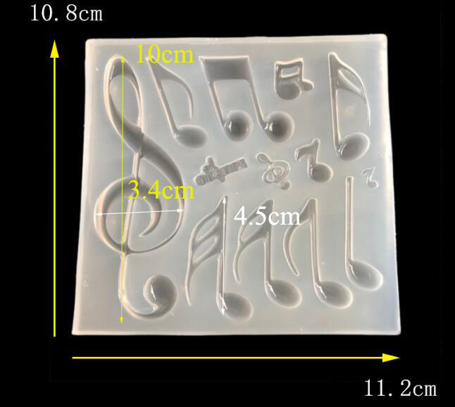 1PC music note silicone mold U - Jewelry Making Notes recension och pris