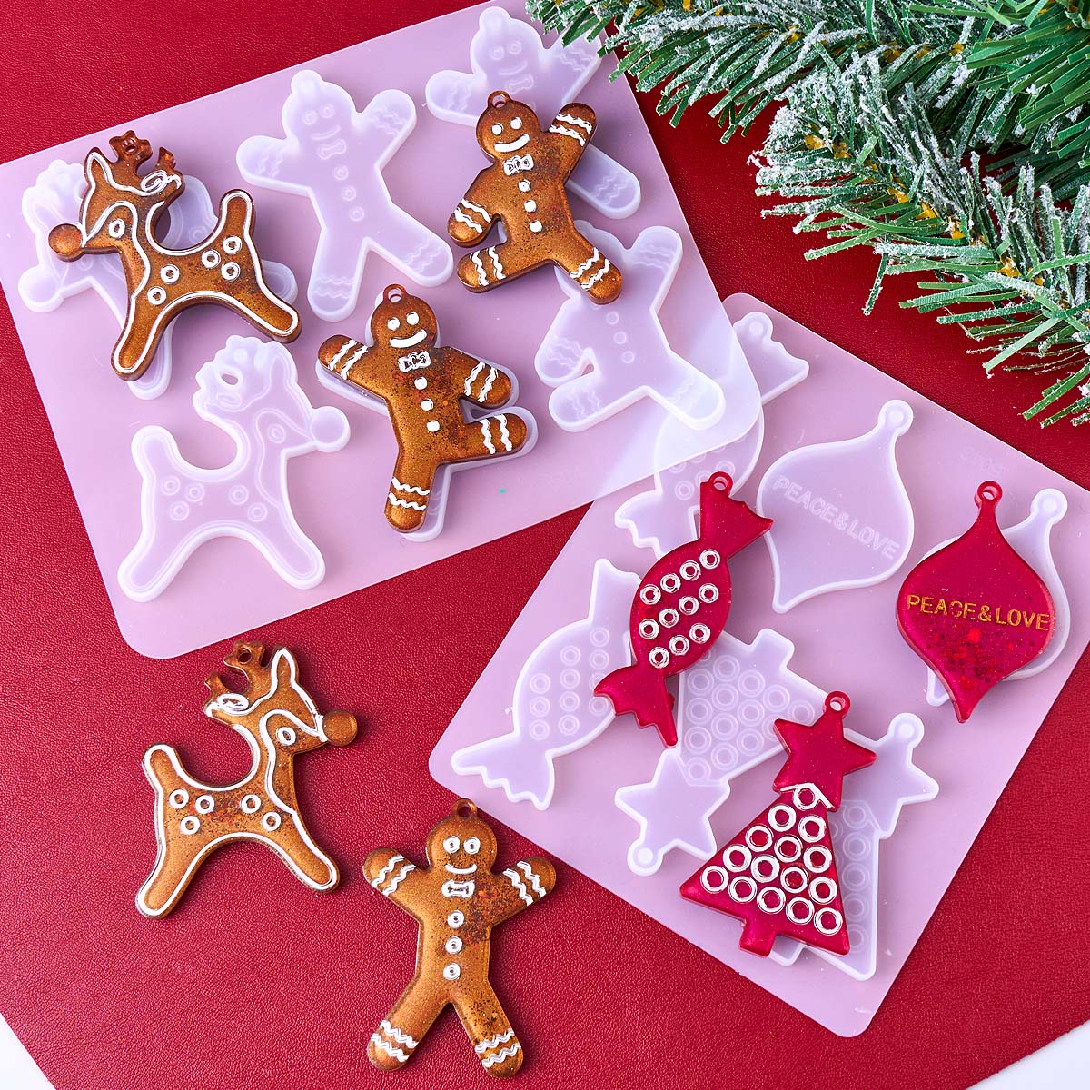 Christmas Series Earrings Pend - Resin Mold Jewelry recension och pris