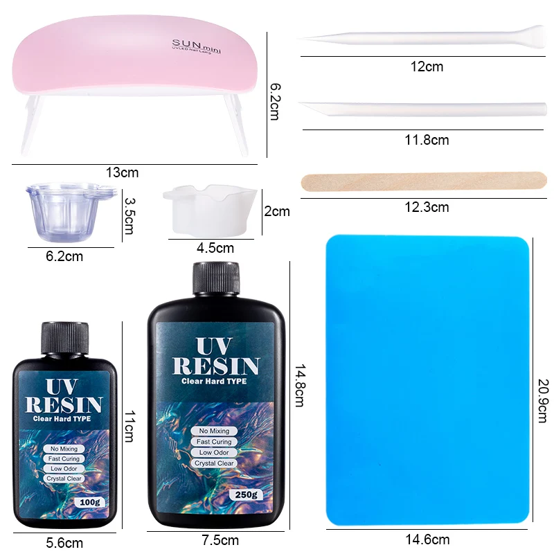 100g/250g Clear UV Resin Hard  - Resin Mold Jewelry recension och pris
