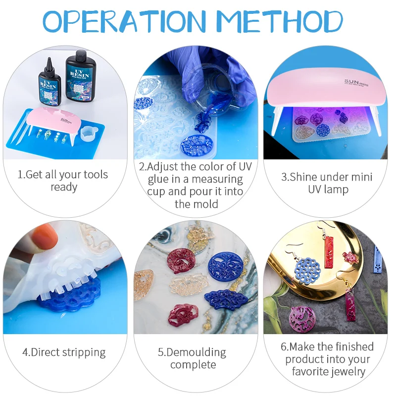 100g/250g Clear UV Resin Hard  - Resin Mold Jewelry recension och pris