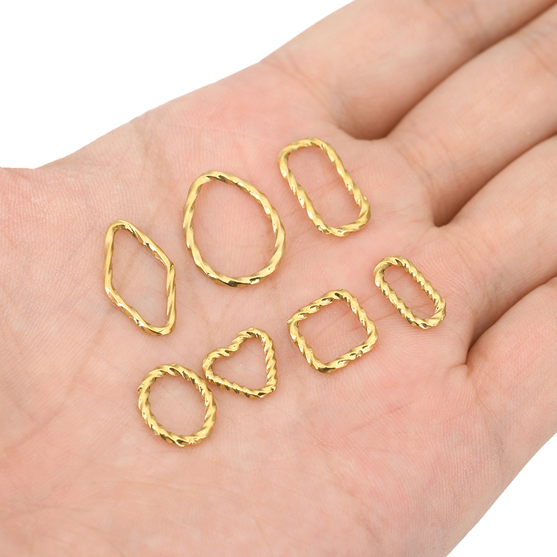 10pcs Stainless Steel Closed T - Jewelry Making Closed Jump Rings recension och pris