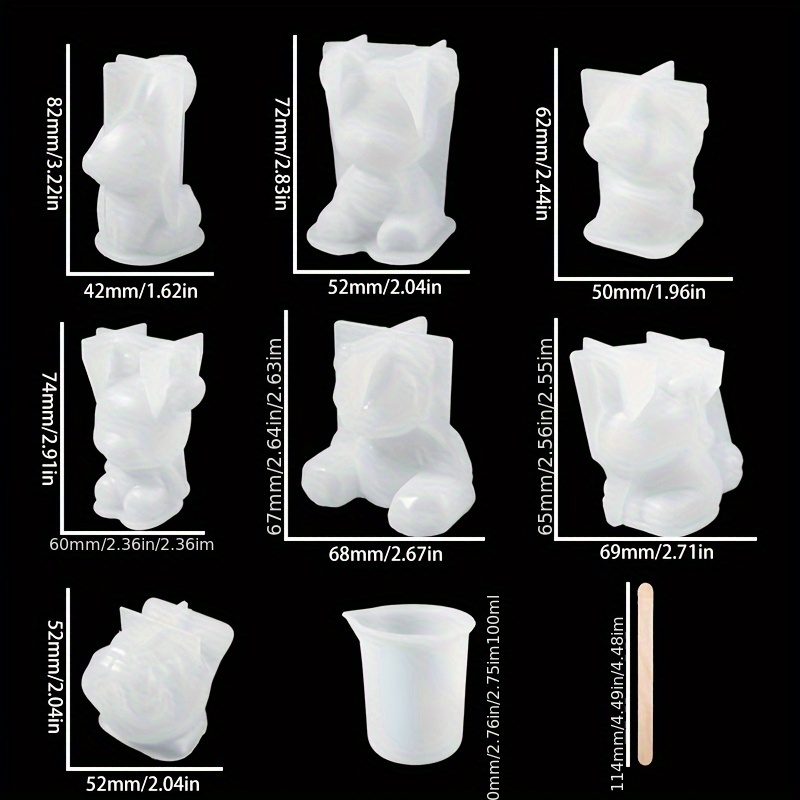 19pcs Resin-Made Mold Set, Sui - Resin Mold Jewelry recension och pris
