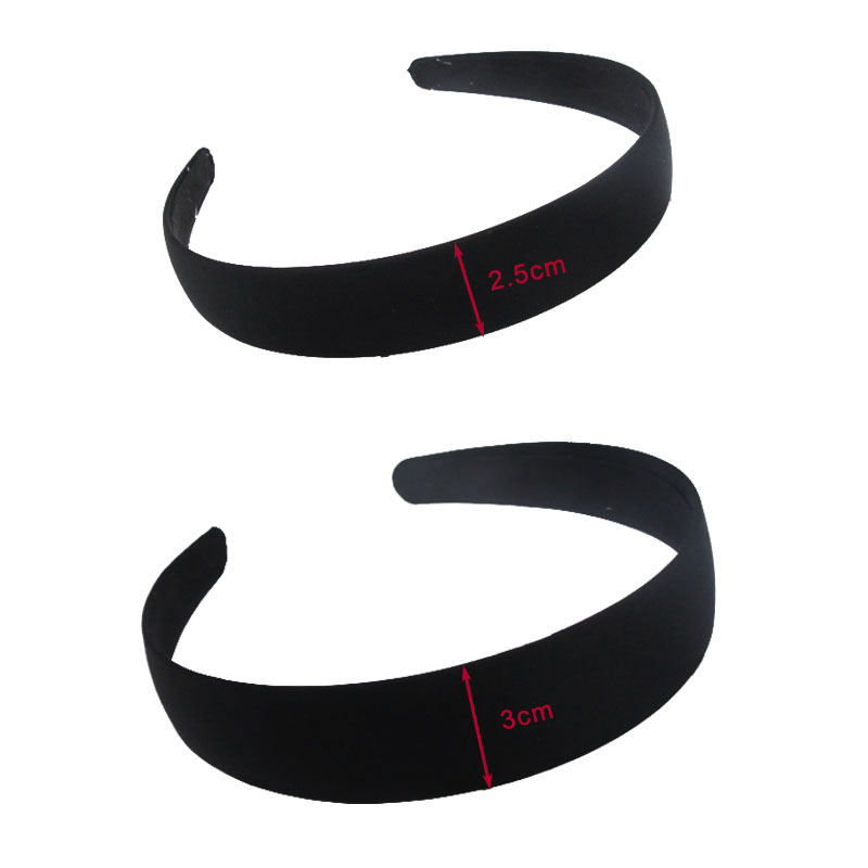 4pcs Black simple wide hair ba - Jewelry Making Adults recension och pris