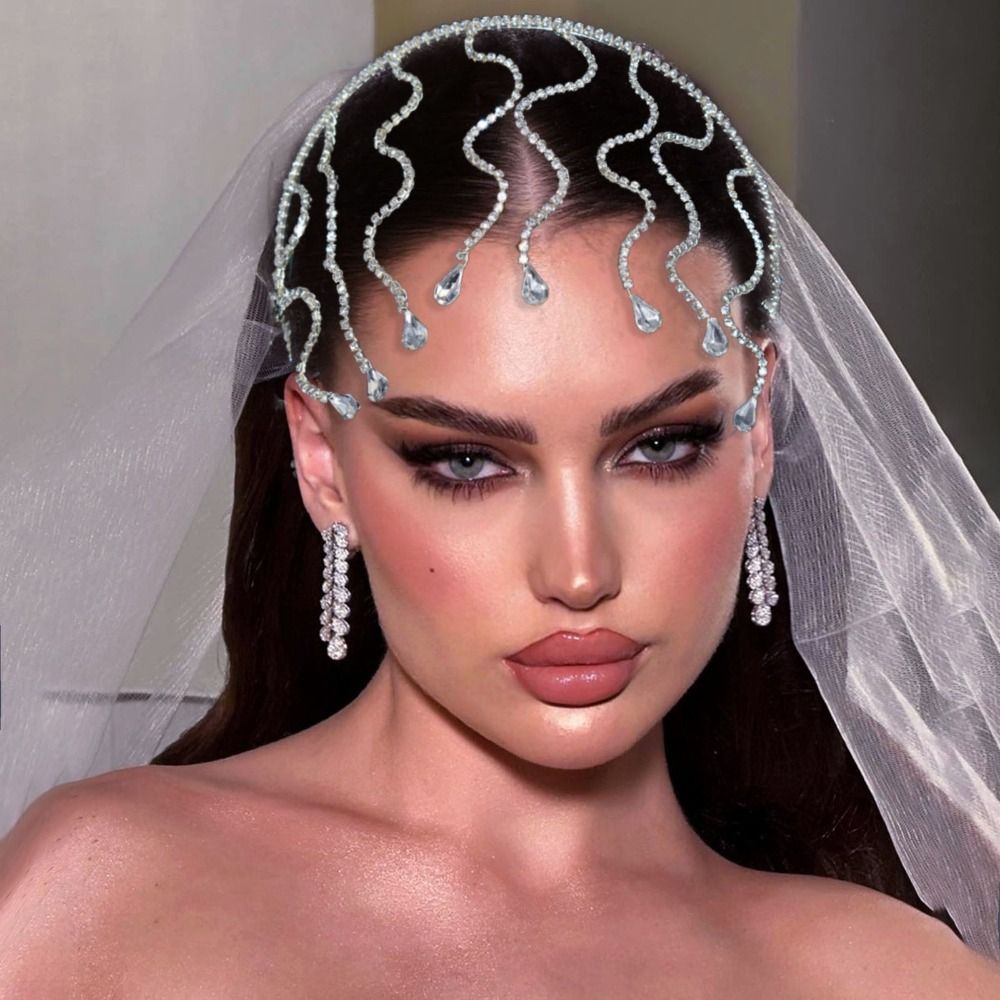 Snake Bend Rhinestone Headband - Jewelry Making Adults recension och pris