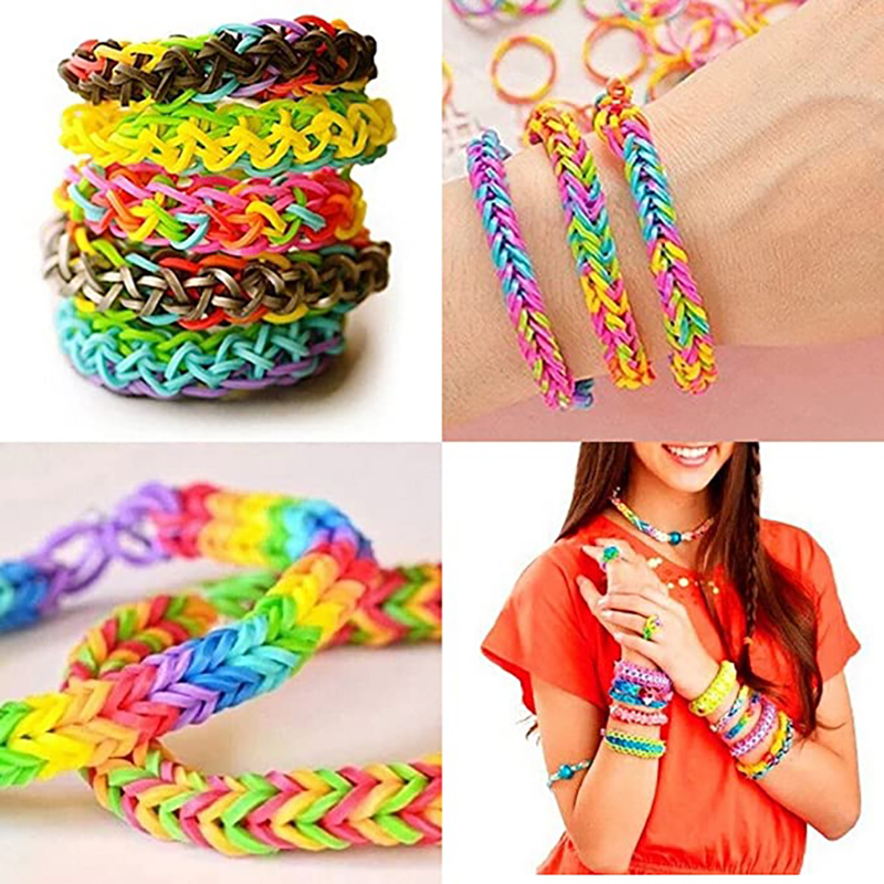 600 pieces Colorful Rubber Ban - Jewelry Making Techniques recension och pris