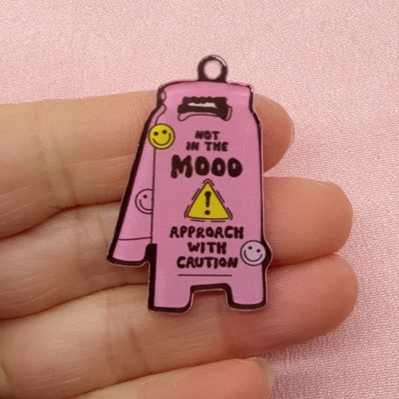 10pcs acrylic printing, please - Jewelry Making Notes recension och pris