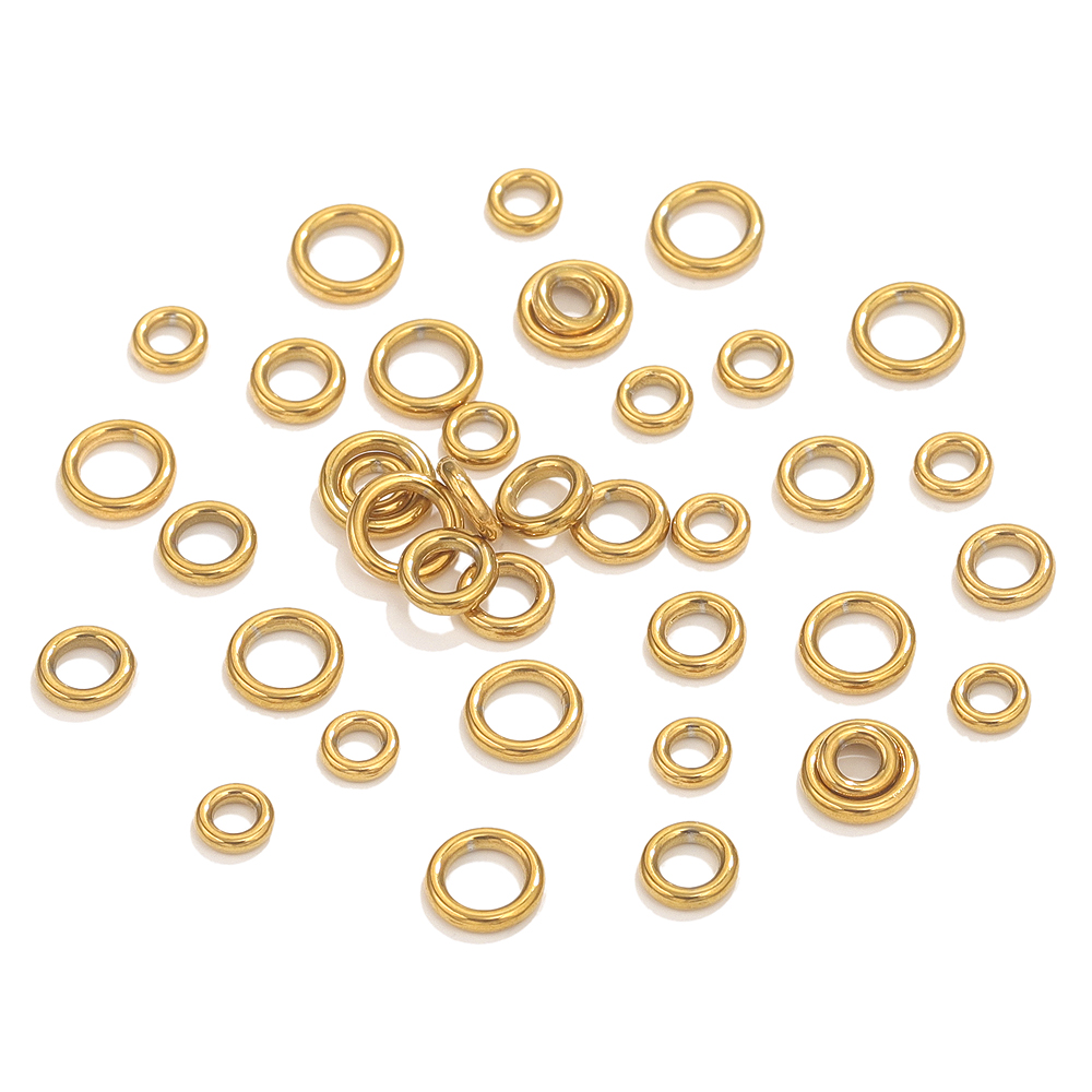 50pcs Stainless Steel O Ring G - Jewelry Making Closed Jump Rings recension och pris