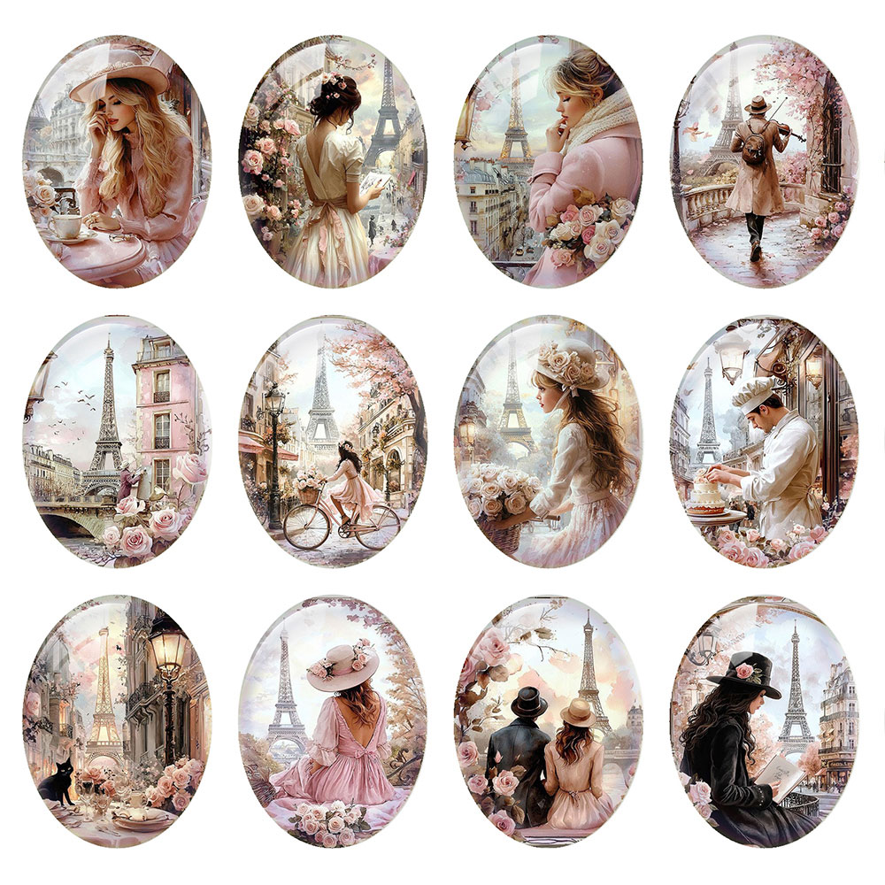 Random Mixed Round/Oval/Square - Jewelry Making Paris recension och pris