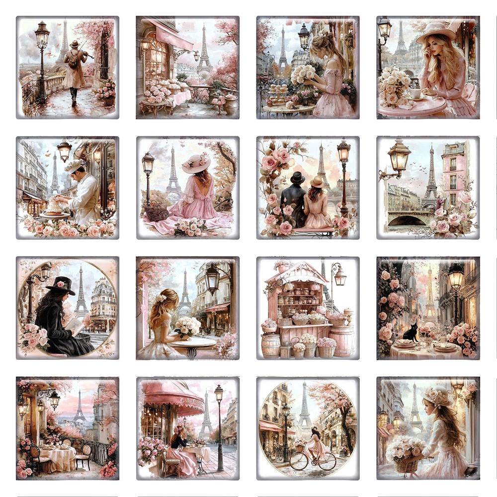 Random Mixed Round/Oval/Square - Jewelry Making Paris recension och pris