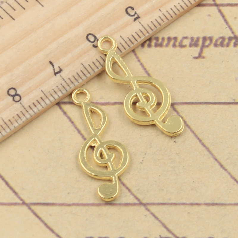 40pcs Charms Musical Note 26x1 - Jewelry Making Notes recension och pris