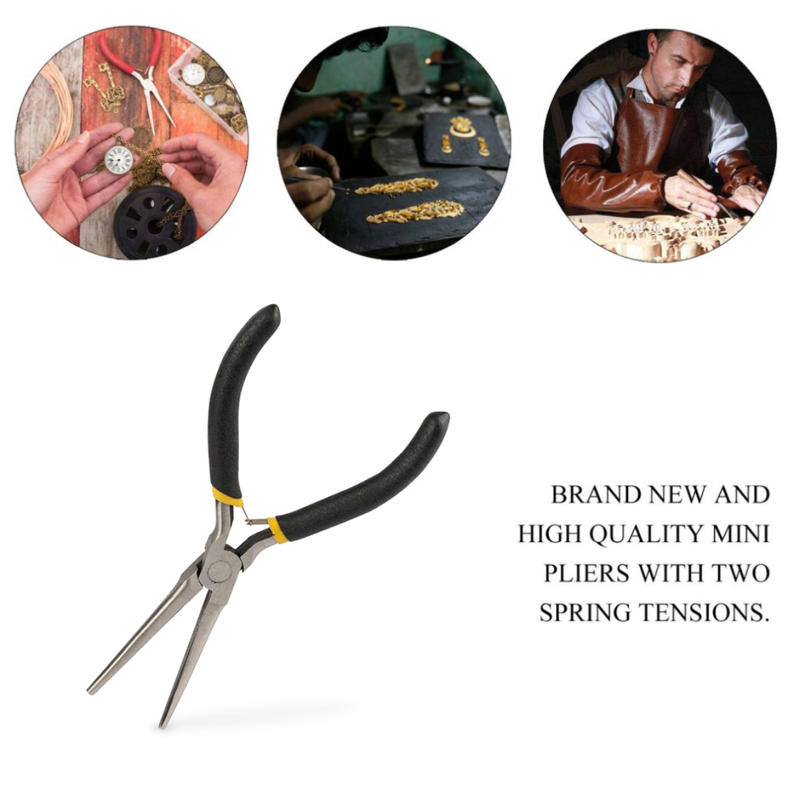 Mini Needle Nose Pliers Carbon - Jewelry Making Pliers recension och pris