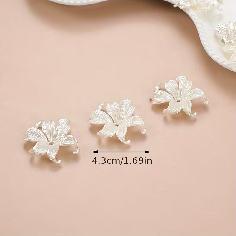 20pcs White Big Iris Flower Be - Jewelry Making Adults recension och pris